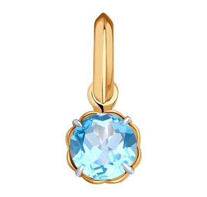 Pandantiv din aur cu topaz