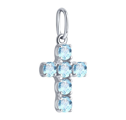 Pandantiv din argint cu topaze