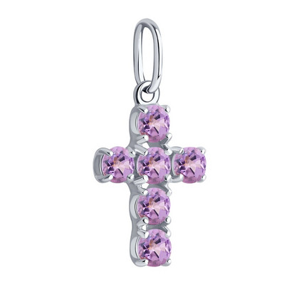 Pandantiv din argint cu ametiste