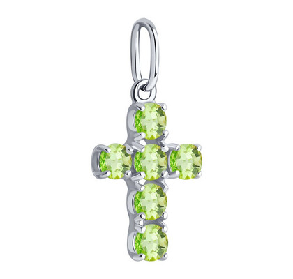 Pandantiv din argint cu peridoturi