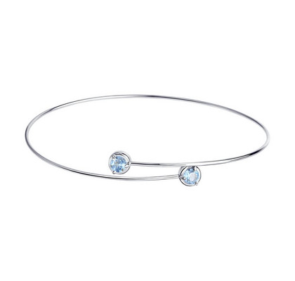 Brățară din argint cu topaze