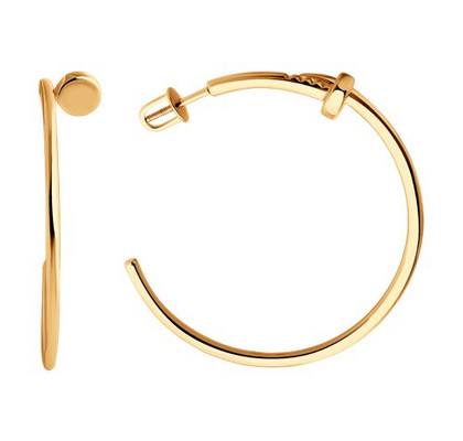 Cercei din argint placat cu aur