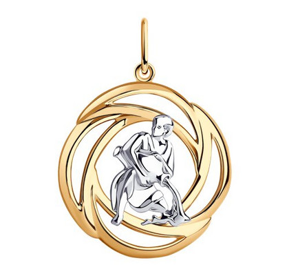 Pandantiv din argint placat cu aur