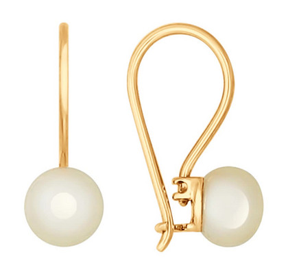 Cercei din aur cu perle