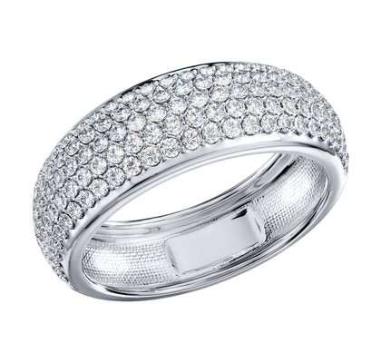 Inel din Aur Alb cu Diamante