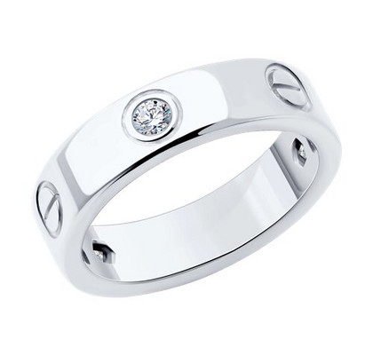 Inel din argint cu fianite