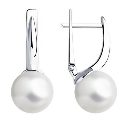 Cercei din argint cu perle