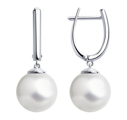 Cercei din argint cu perle