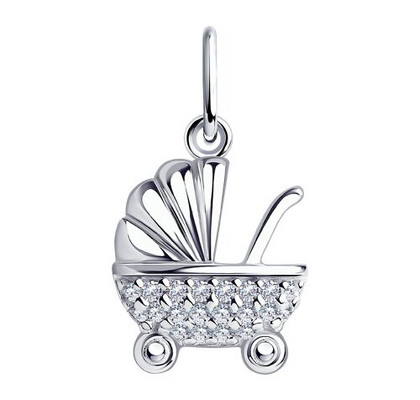 Pandantiv din argint cu fianite