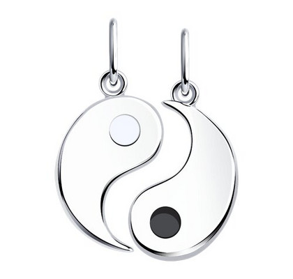 Pandantiv din argint cu email