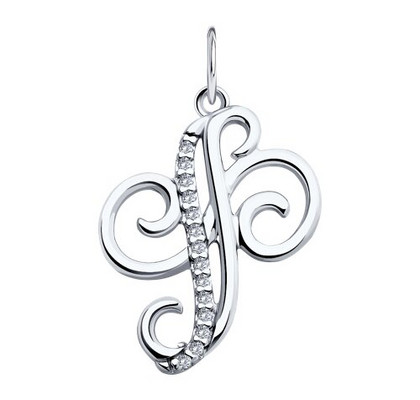 Pandantiv din argint cu fianite