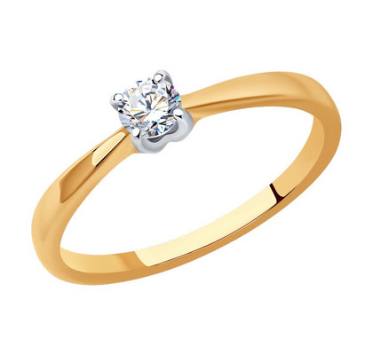 Кольцо из золота с бриллиантом  