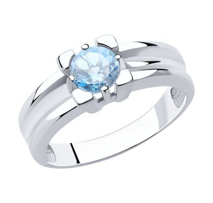 Inel din argint cu topaz