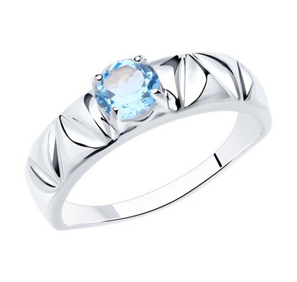 Inel din argint cu topaz