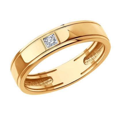 Inel de logodnă din aur cu diamant