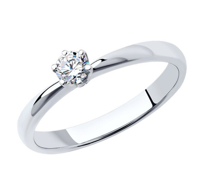 Inel din aur alb cu diamant