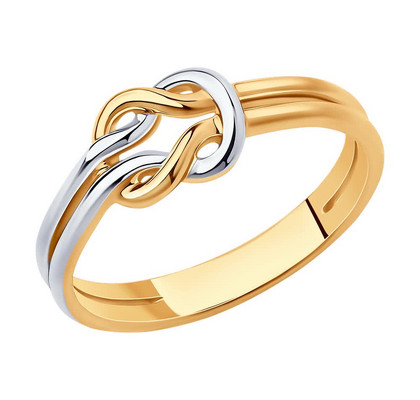 Кольцо из золочёного серебра