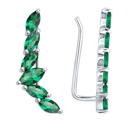 Cercei din argint cu sitale