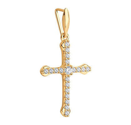 Pandantiv din argint aurit cu zirconiu cubic