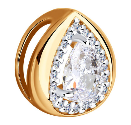 Pandantiv din argint aurit cu zirconiu cubic