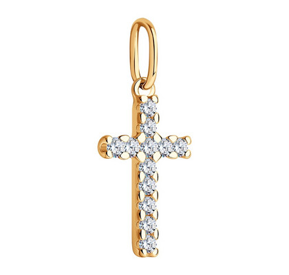 Pandantiv din argint aurit cu zirconiu cubic